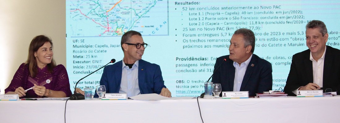 Obras com investimento de R$ 74 bilhões do Novo PAC estimulam desenvolvimento de diversas áreas em Sergipe
