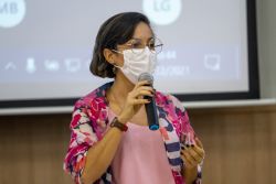Mab Suellen, participou da primeira edição do Programa Centelha e apresentou sua empresa e projeto de Immersive Learning